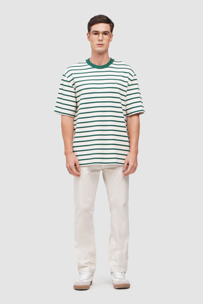 Men's Textured Ringer Striped T-Shirt