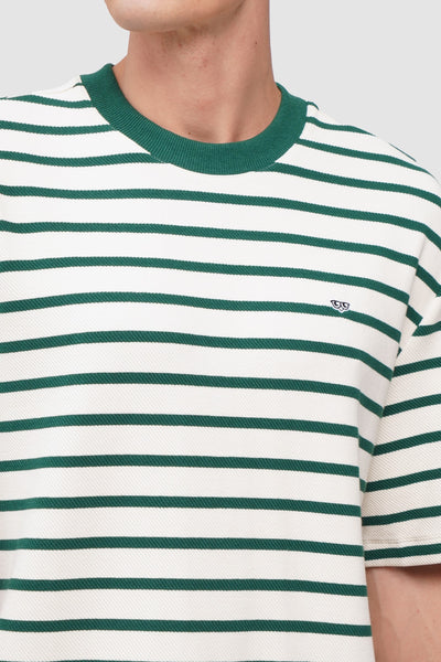 Men's Textured Ringer Striped T-Shirt