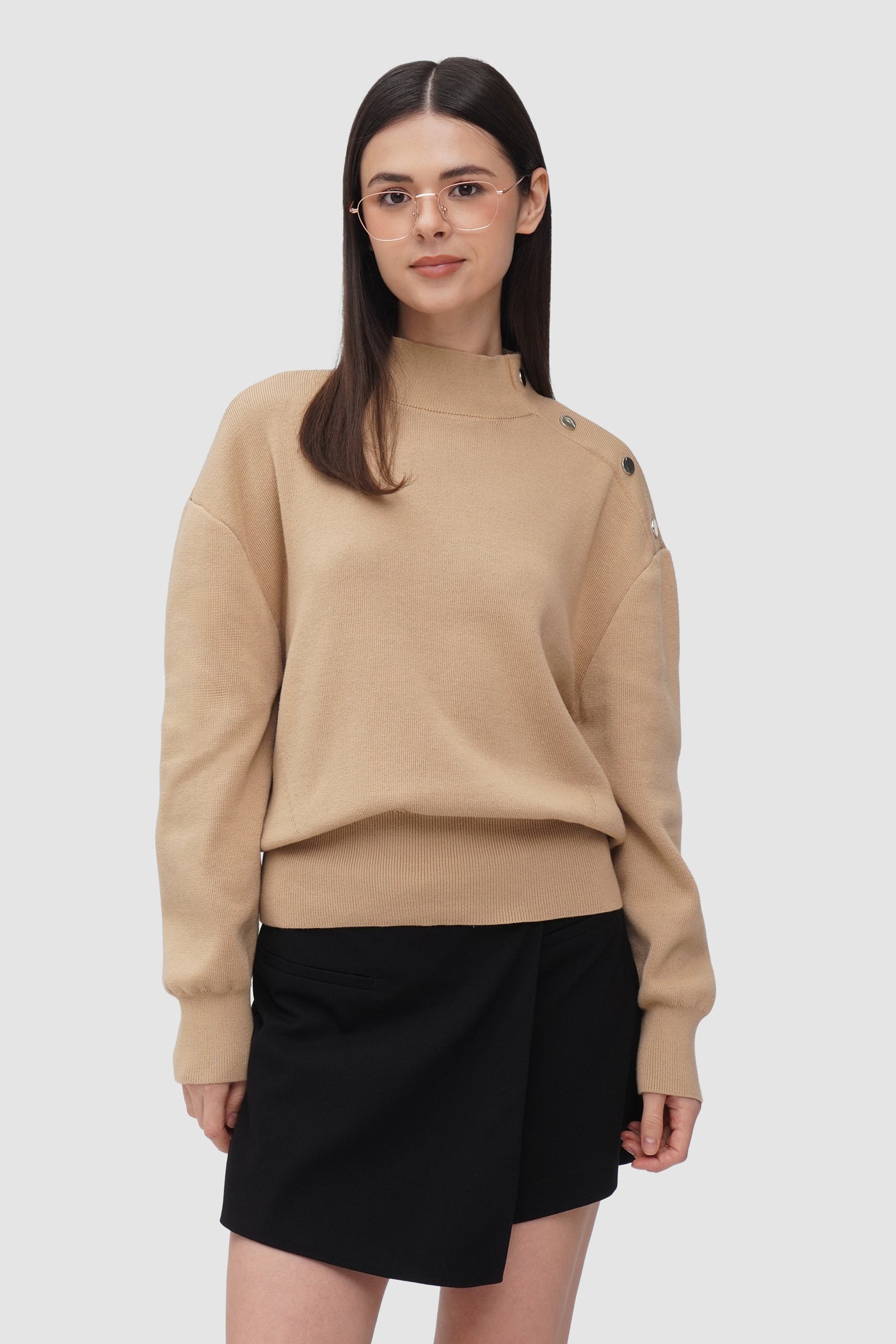 Pullover With Button Detail