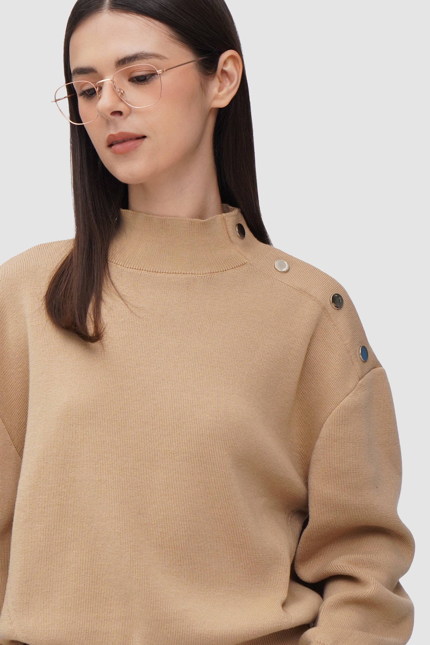 Pullover With Button Detail