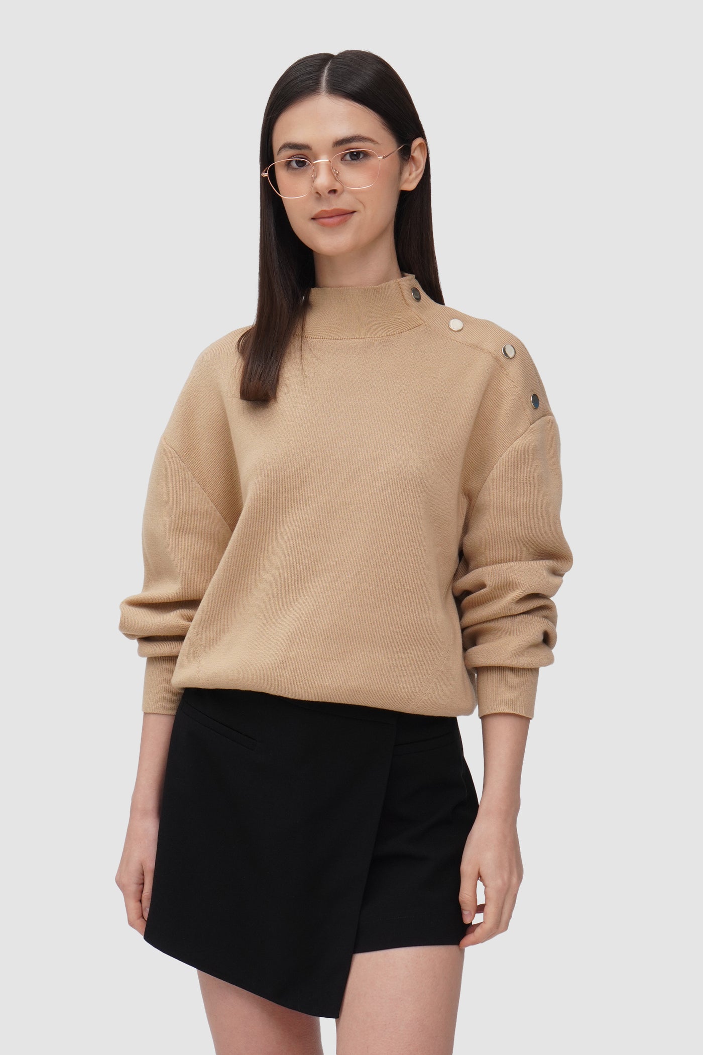 Pullover With Button Detail