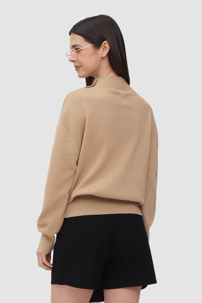 Pullover With Button Detail