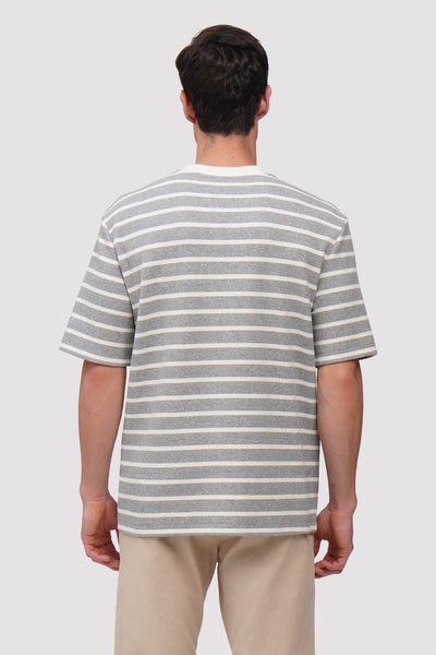 Textured Ringer Striped T-Shirt