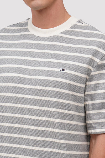 Textured Ringer Striped T-Shirt