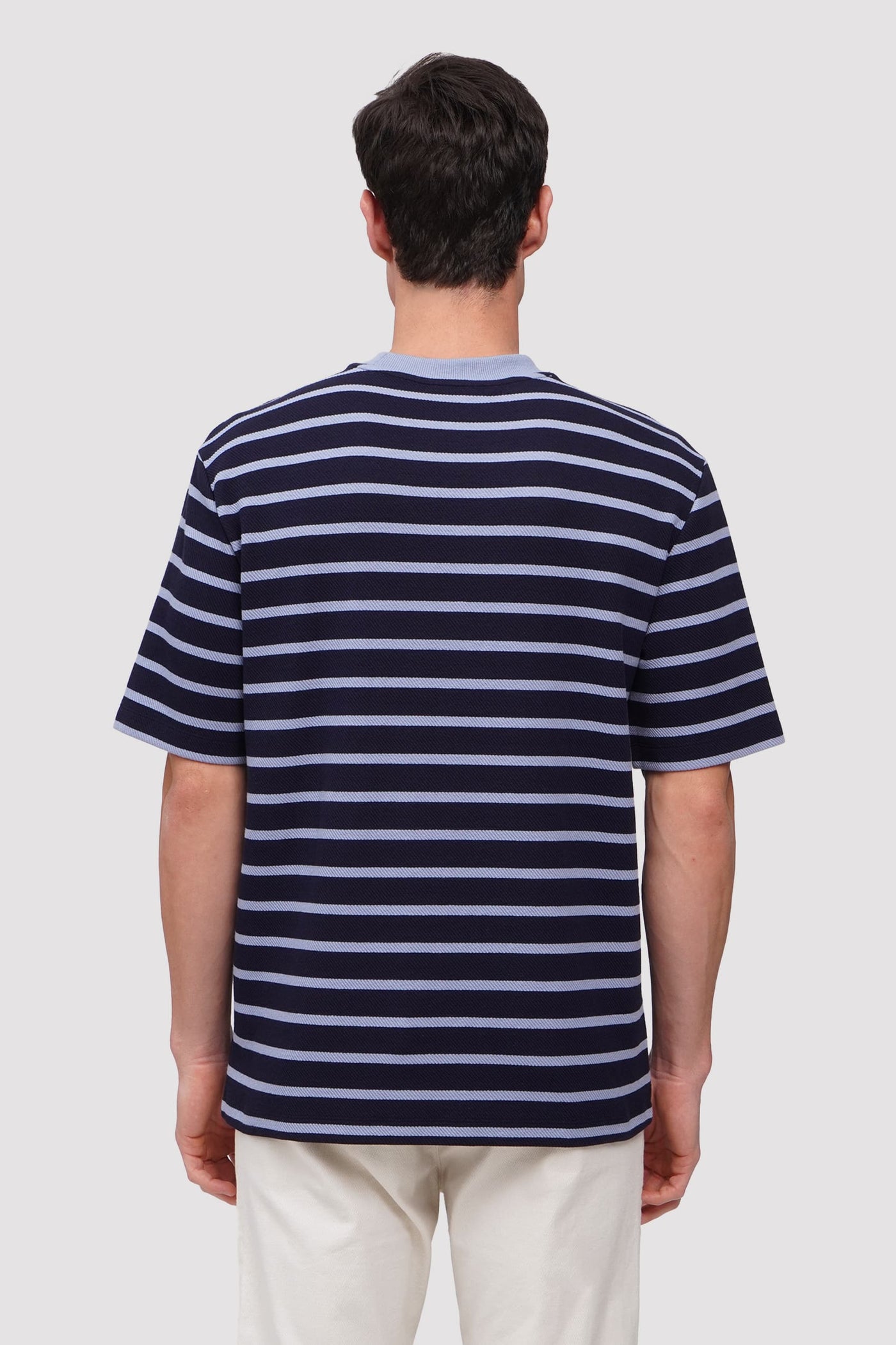 Textured Ringer Striped T-Shirt