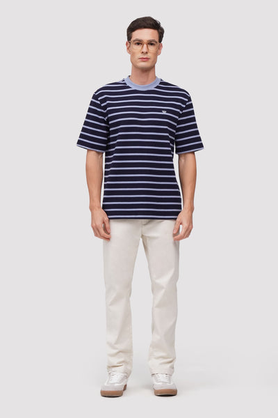 Textured Ringer Striped T-Shirt