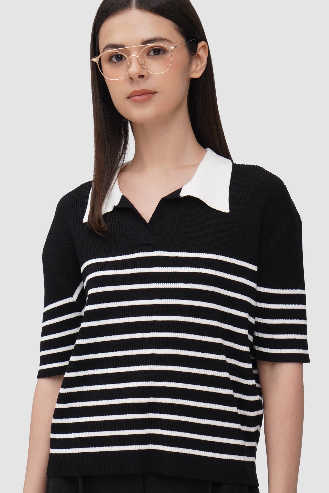 Contrast Collar Polo