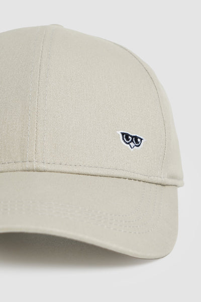 Twill Cap With Owl Embro