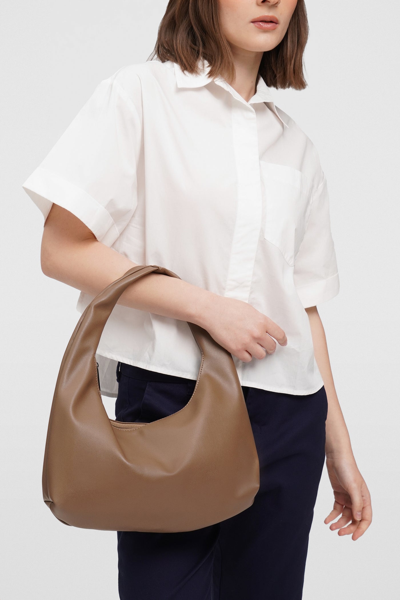 Vegan Leather Hobo Bag