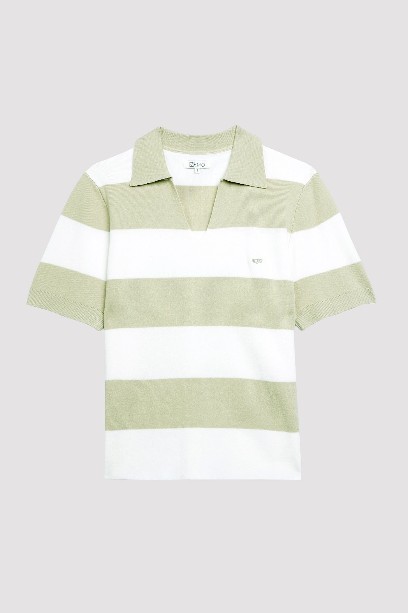 Stripe V-Neck Polo