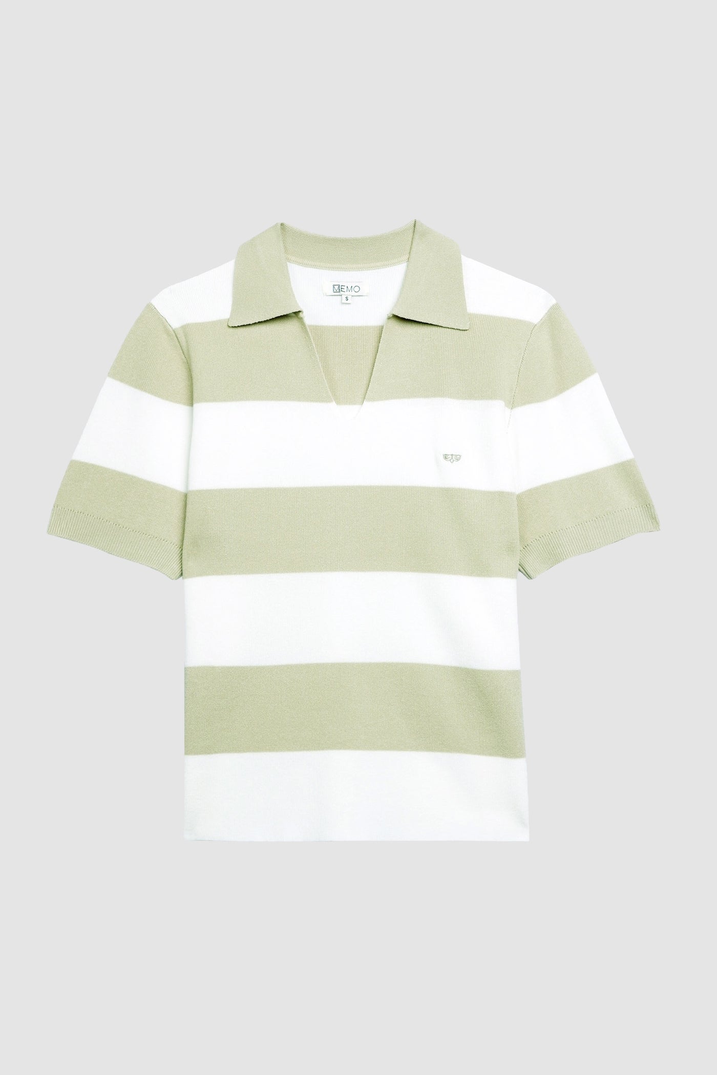 Stripe V-Neck Polo