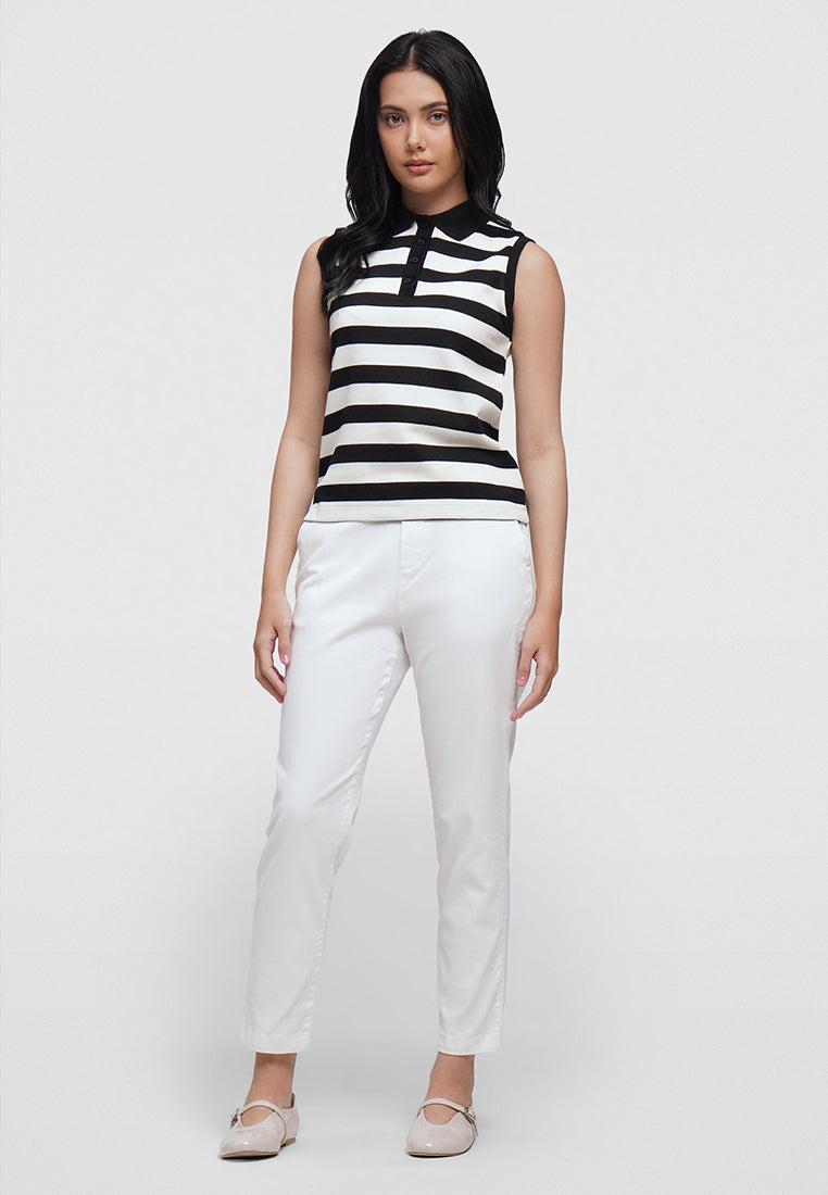 Sleeveless Pique Polo