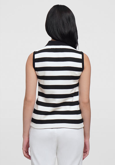 Sleeveless Pique Polo