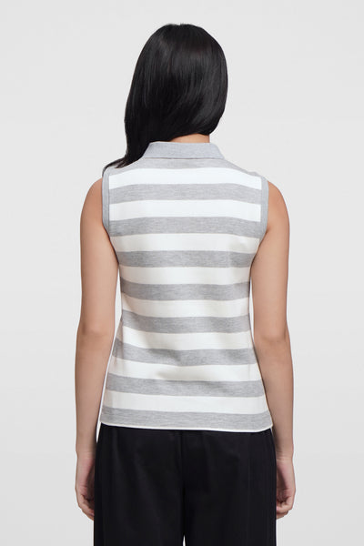 Sleeveless Pique Polo