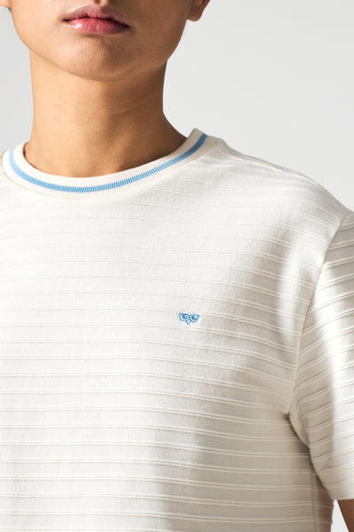 Textured Striped Rib T-Shirt