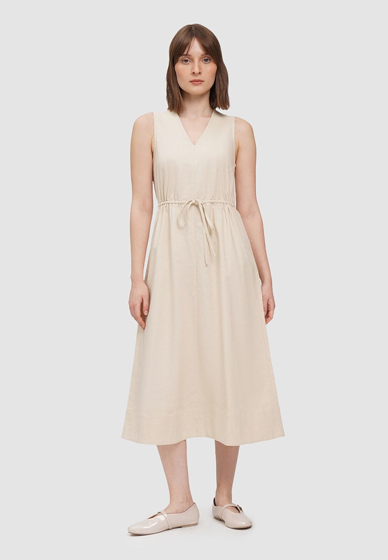 Sleeveless Linen Dress