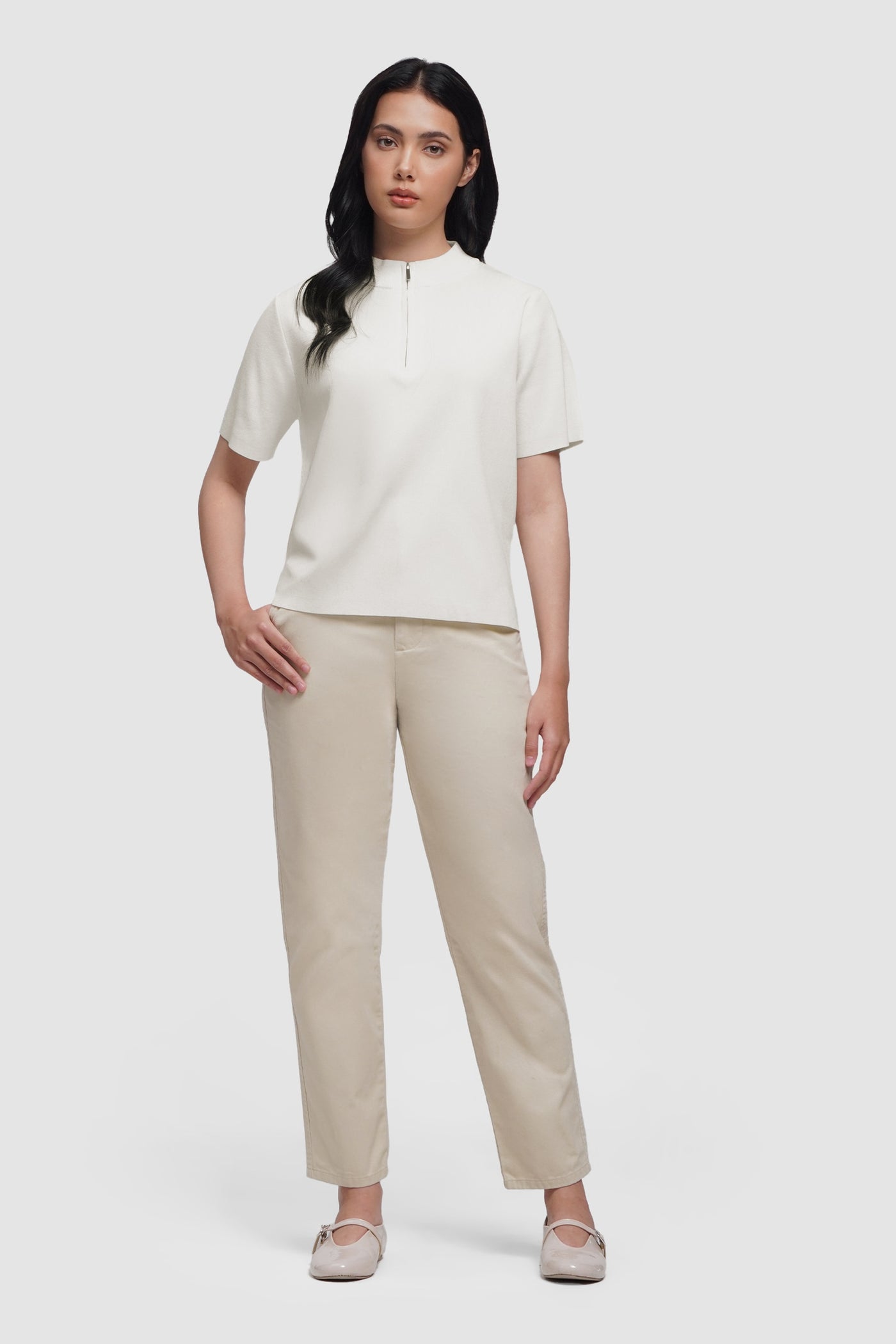 Zip-Up Tee