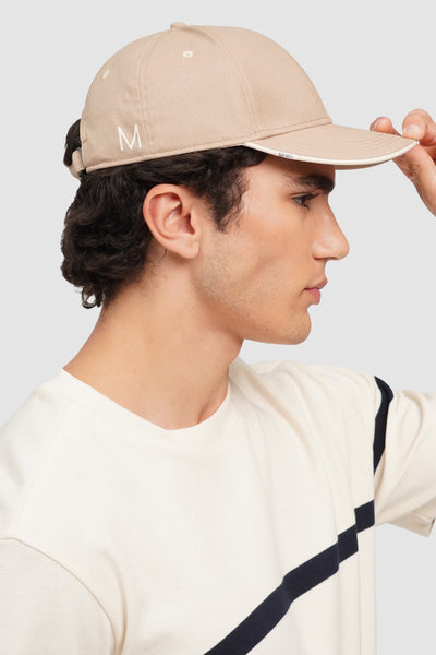 Twill Baseball Cap With Contrast Piping Detail