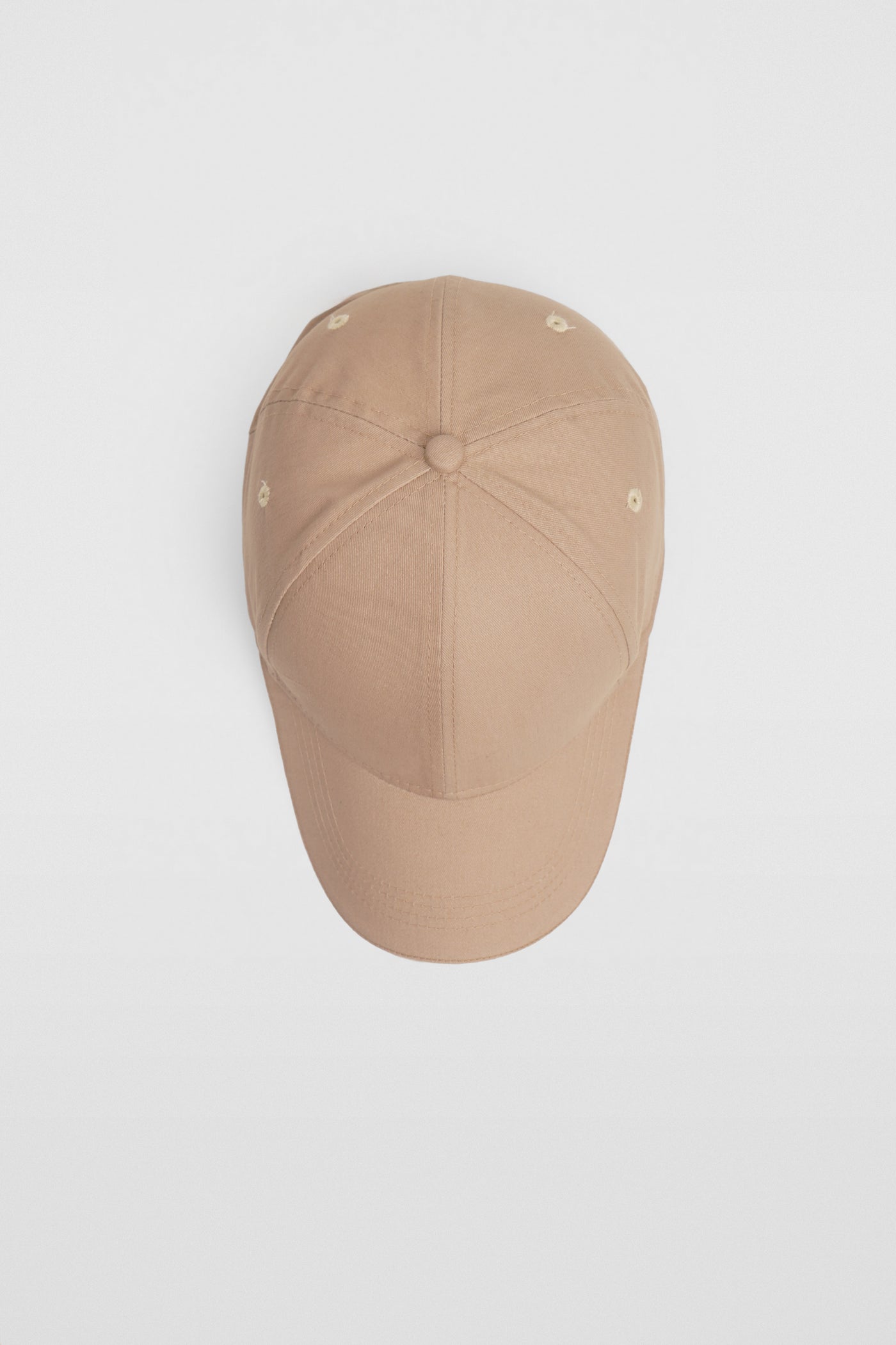 Twill Baseball Cap With Contrast Piping Detail