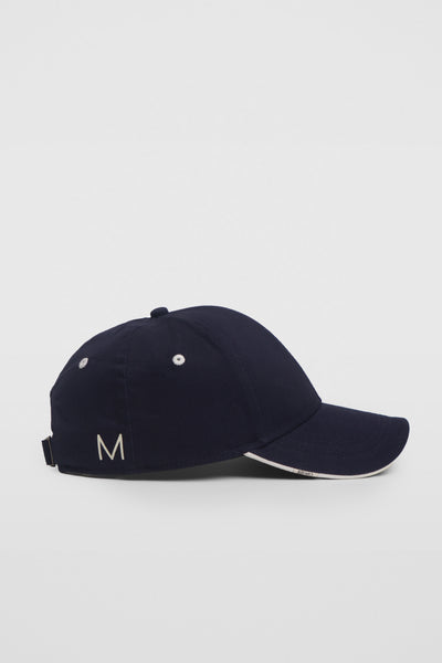 Twill Baseball Cap With Contrast Piping Detail