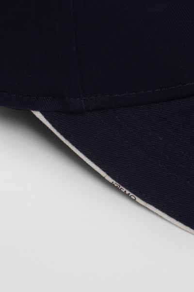 Twill Baseball Cap With Contrast Piping Detail