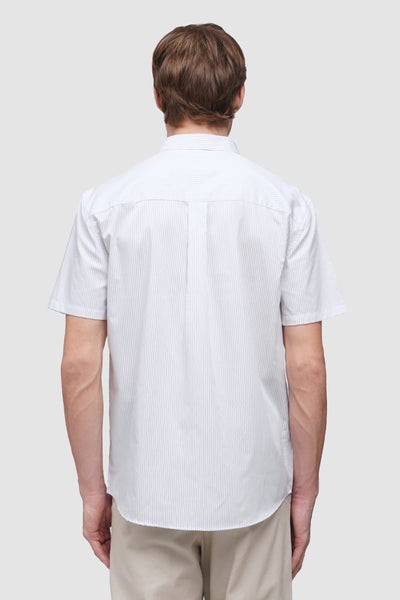 Easy Iron Striped Short Sleeve Shirt