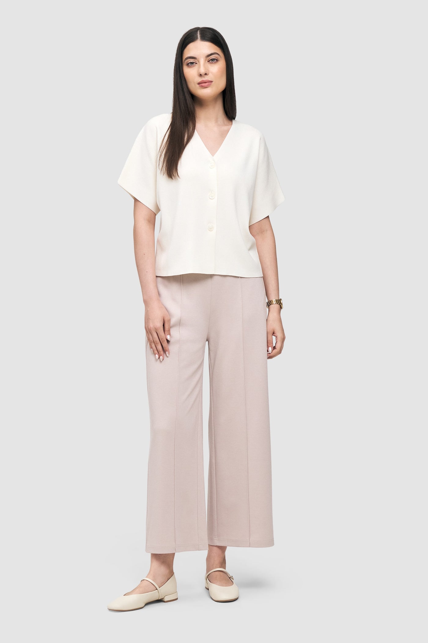 Buttoned Knit Top