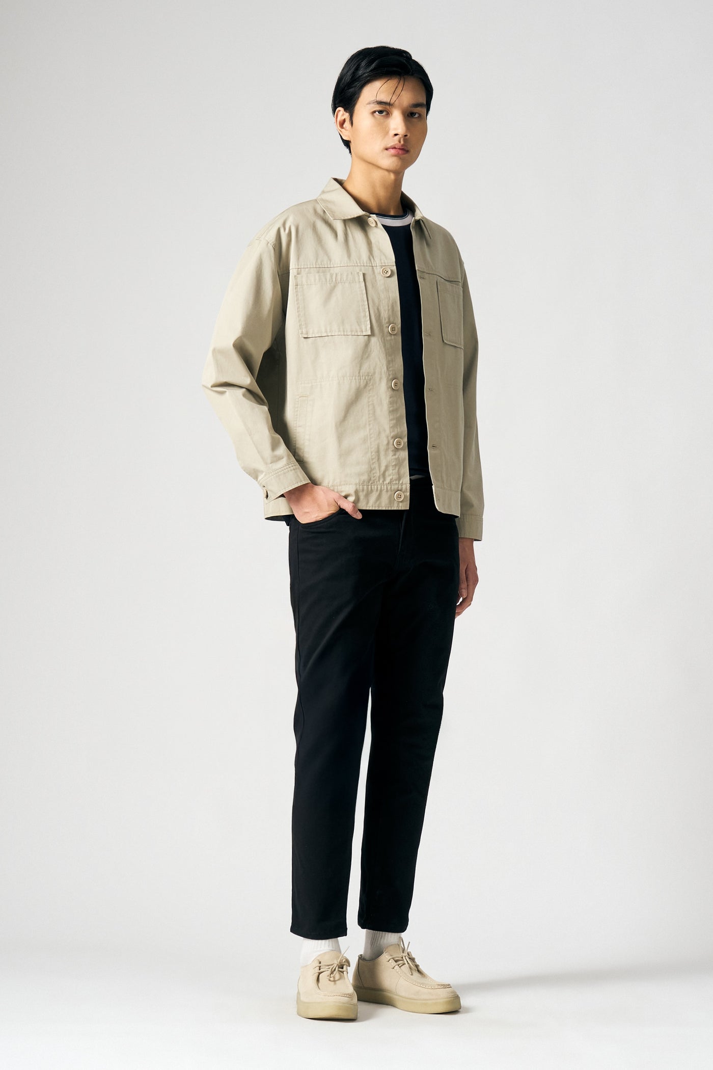 Work Jacket with Patch Pockets