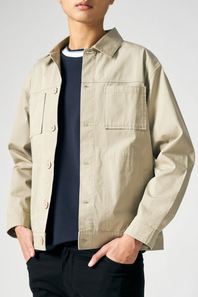 Work Jacket with Patch Pockets