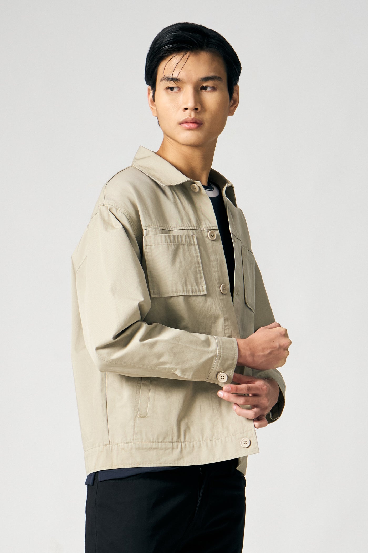 Work Jacket with Patch Pockets