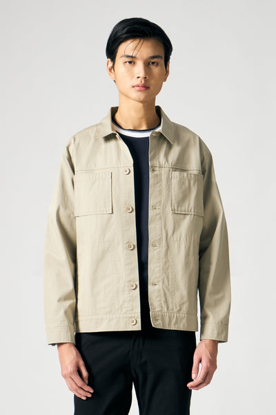 Work Jacket with Patch Pockets