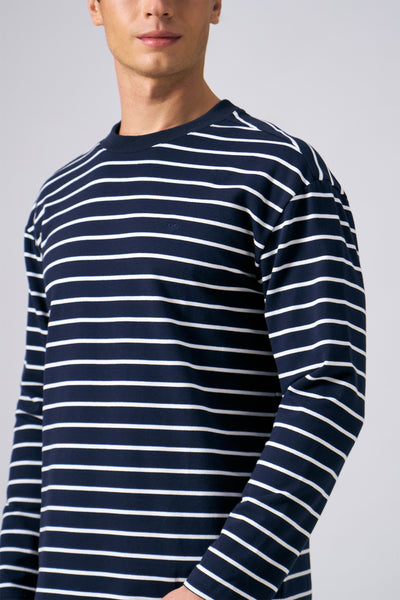 Regular Fit Long Sleeve Striped T-Shirt
