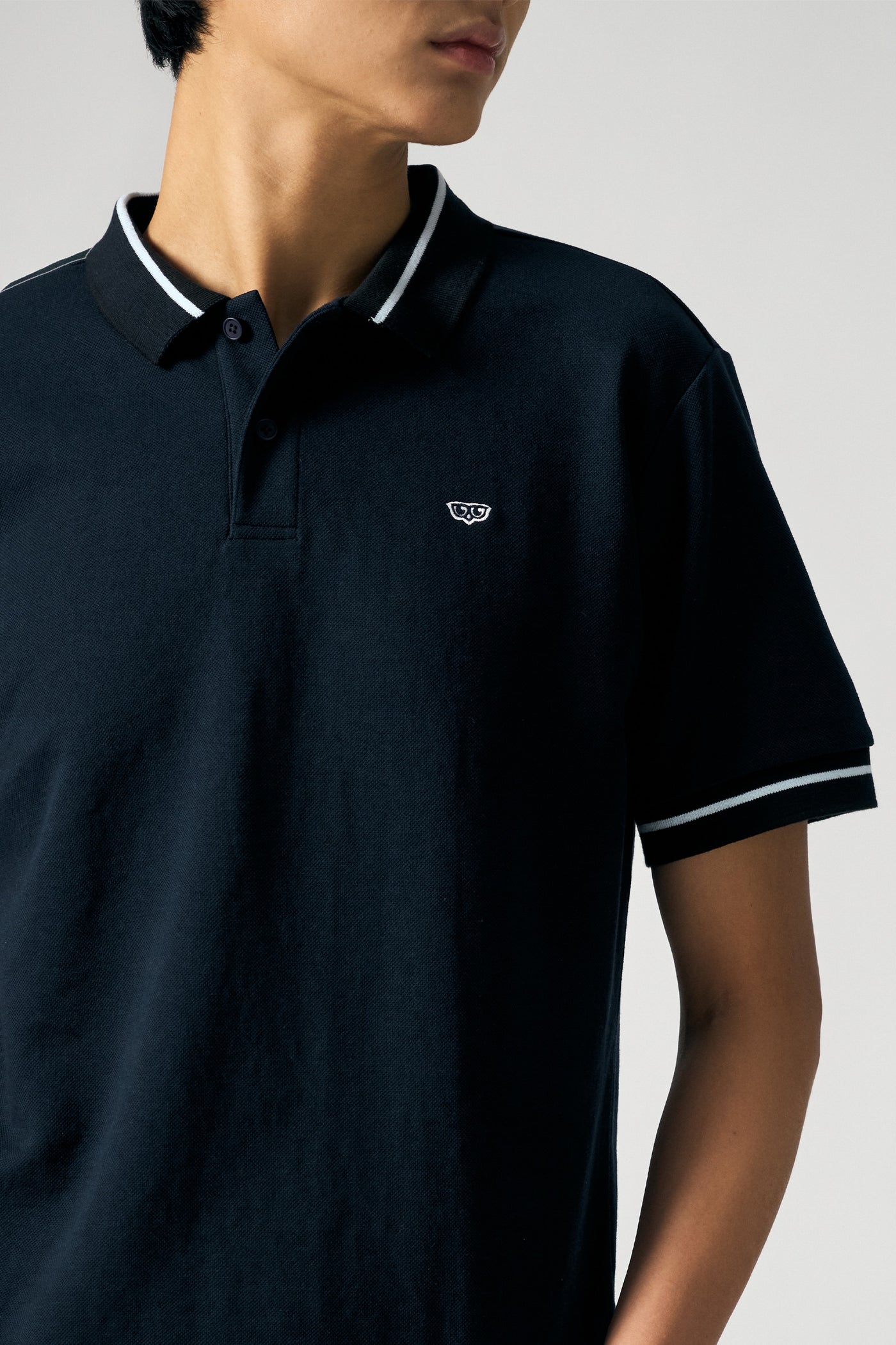 Pique Polo with Jacquard Collar