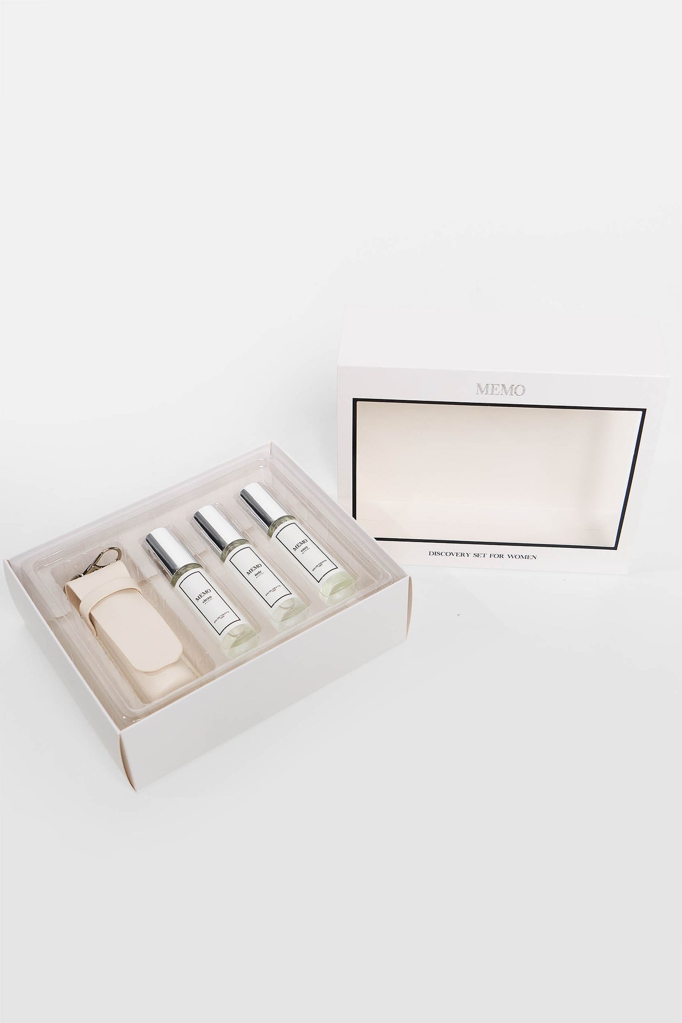 Discovery Set For Her (Easy, Clean, Noir) Set Of 3 With Bag Charm