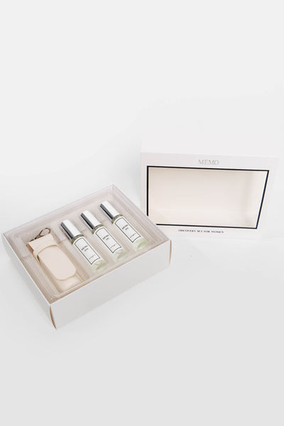 Discovery Set For Her (Easy, Clean, Noir) Set Of 3 With Bag Charm