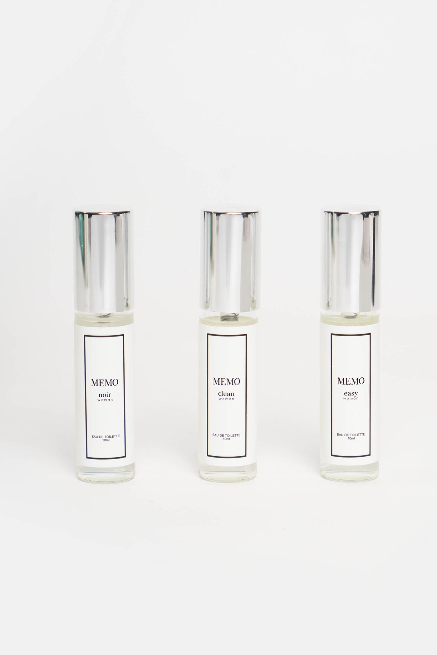 Discovery Set For Her (Easy, Clean, Noir) Set Of 3 With Bag Charm