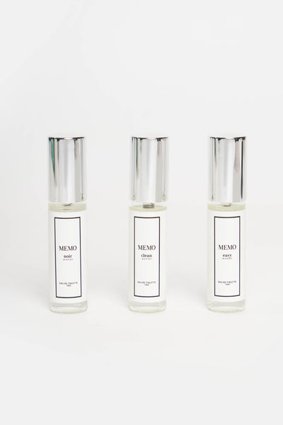 Discovery Set For Her (Easy, Clean, Noir) Set Of 3 With Bag Charm