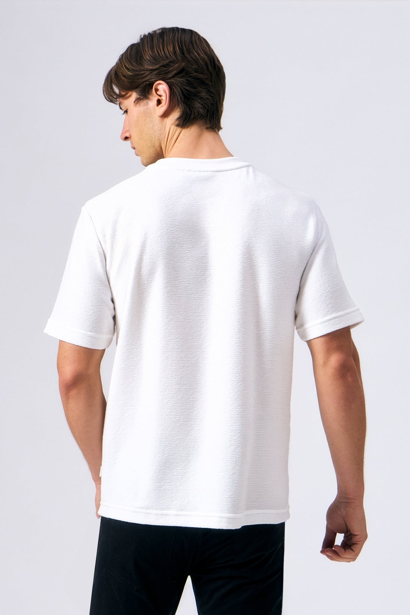Boxy Fit Textured T-Shirt