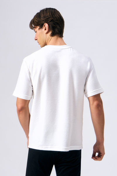 Boxy Fit Textured T-Shirt
