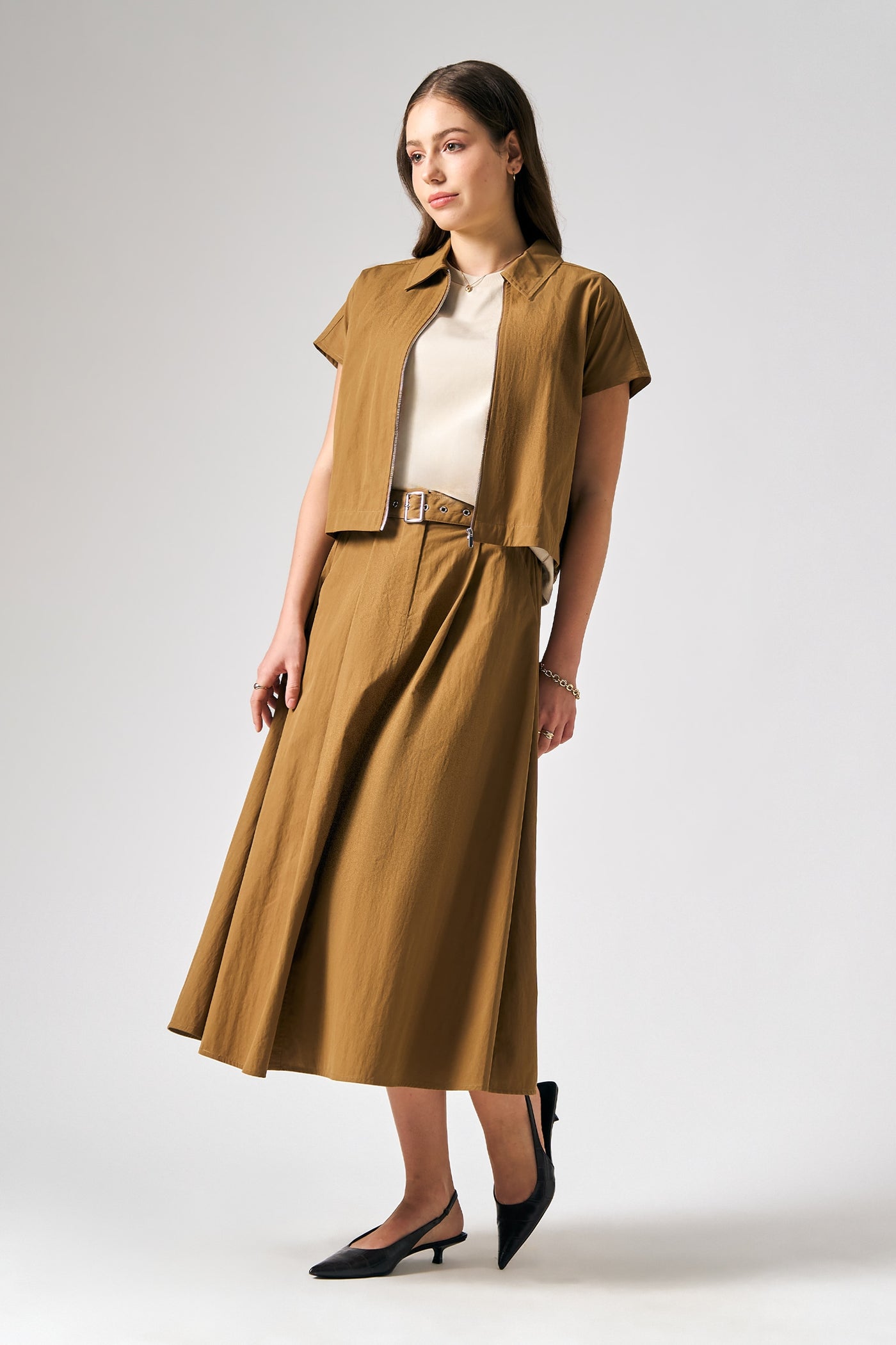Zip-Up Short Sleeve Jacket – Memo