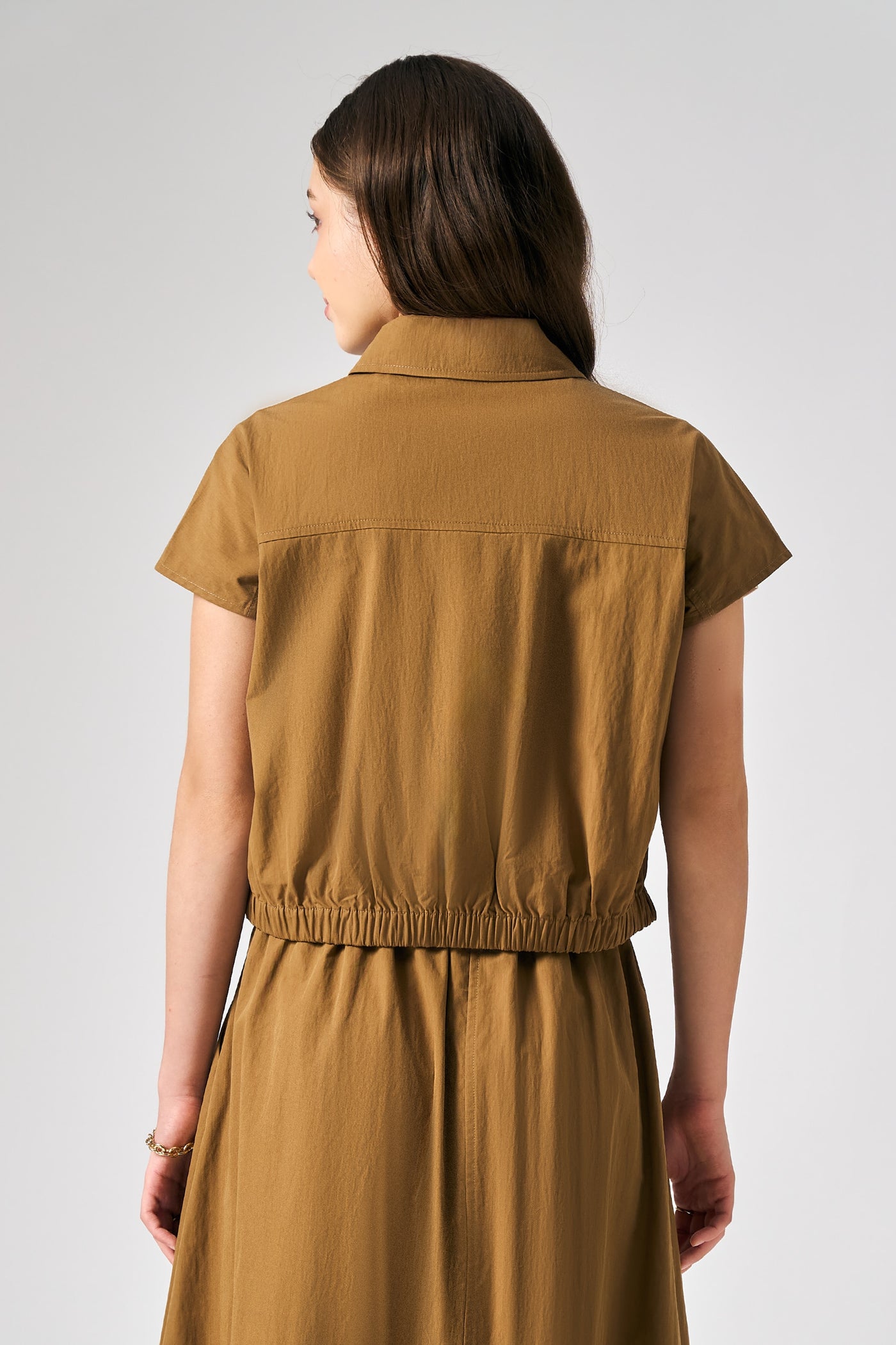 Zip-Up Short Sleeve Jacket – Memo
