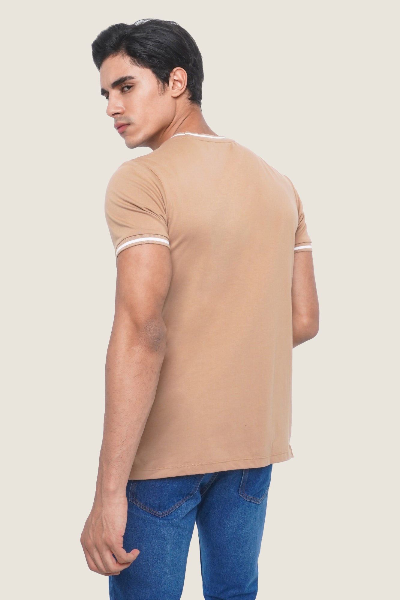 Crew Neck Ringer Tee