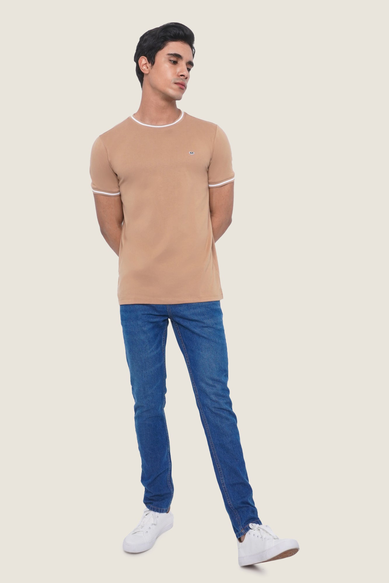 Crew Neck Ringer Tee