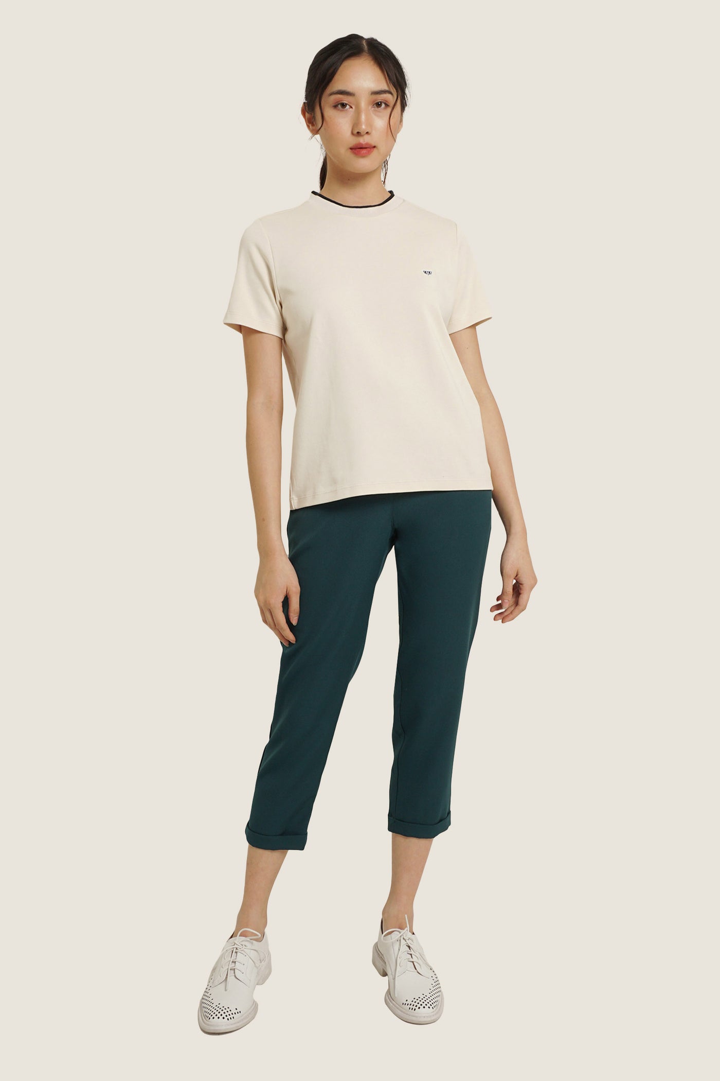 Ultimate Basics Tee With Contrast Tipping