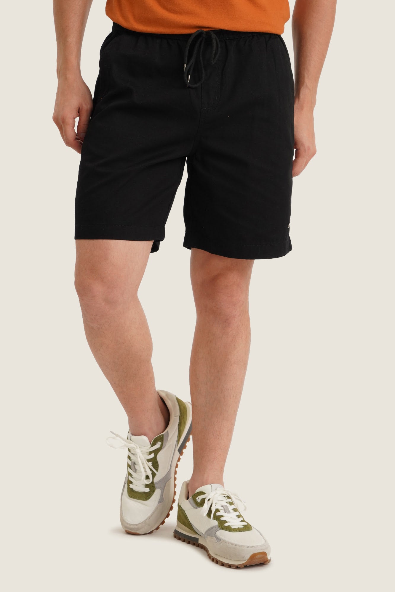 Pull Up Shorts With Drawcord