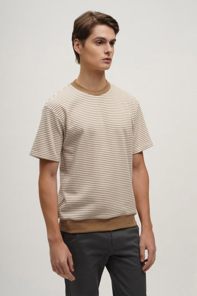 Textured Ringer Tee With Hemband