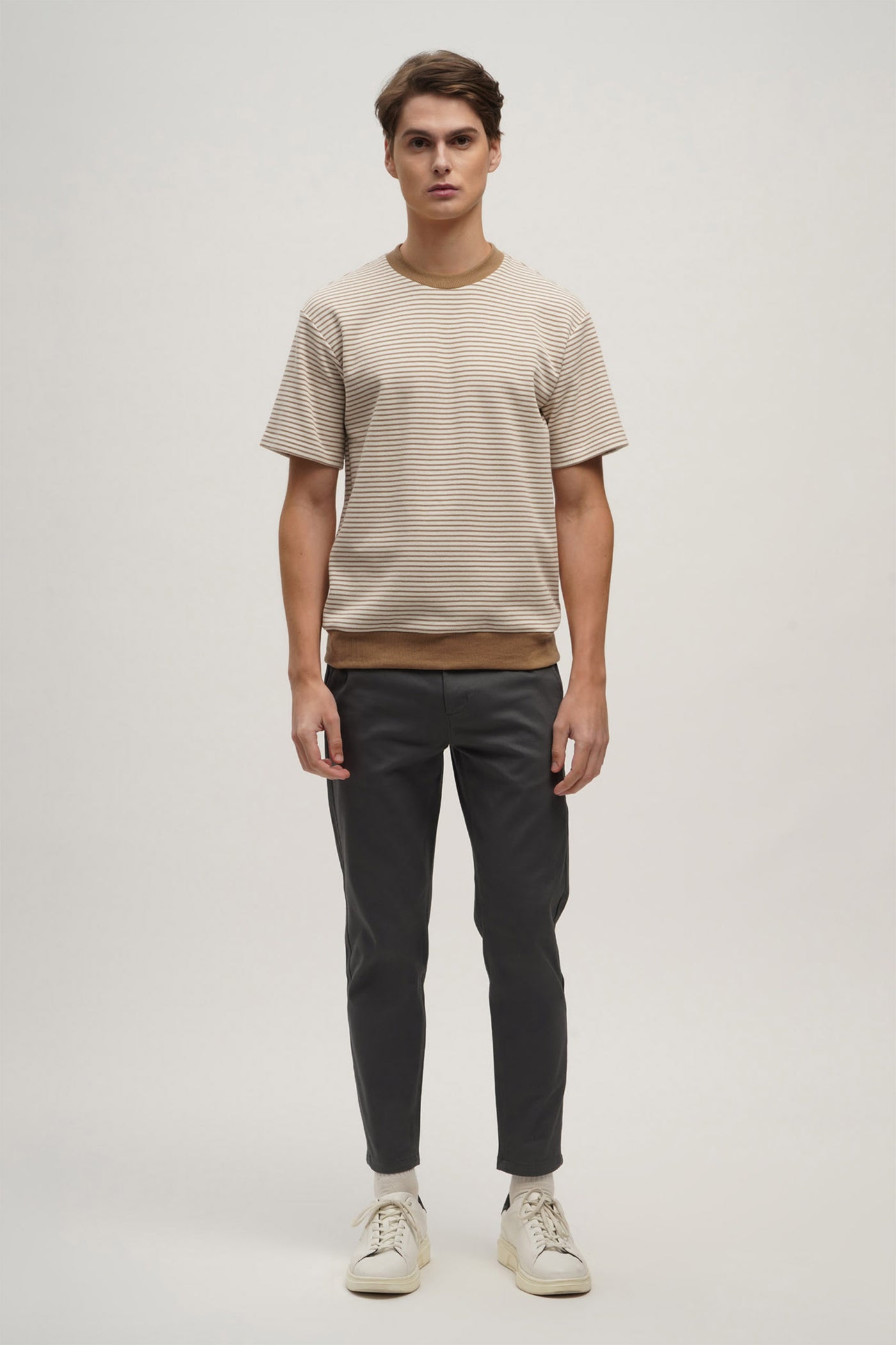 Textured Ringer Tee With Hemband